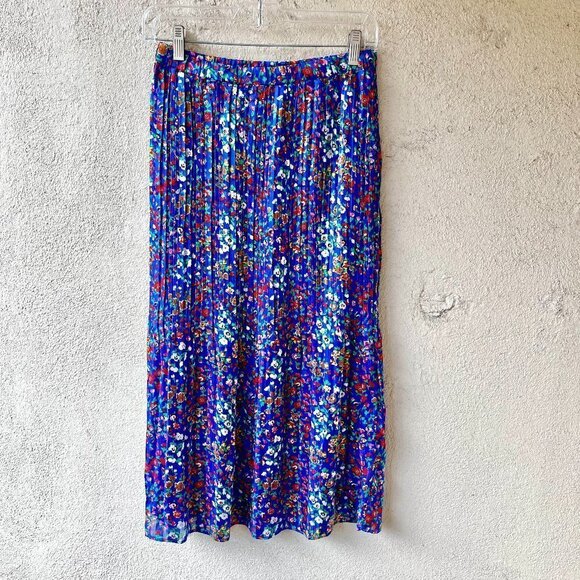 Rachel Zoe Dresses & Skirts - Rachel Zoe Floral Print Maxi Skirt Blue XS